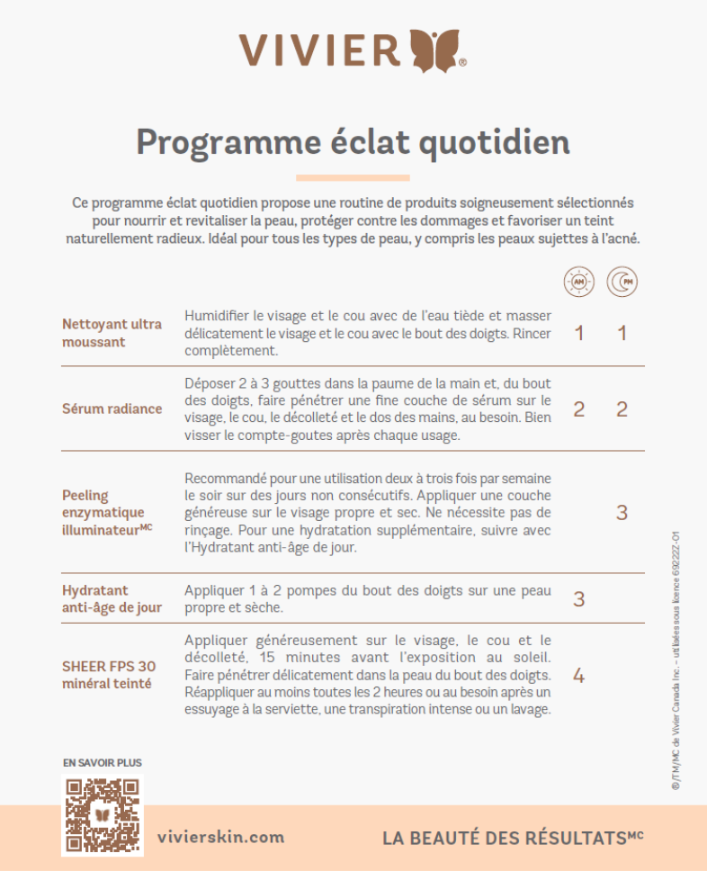 Vivier- Programme éclat quotidien