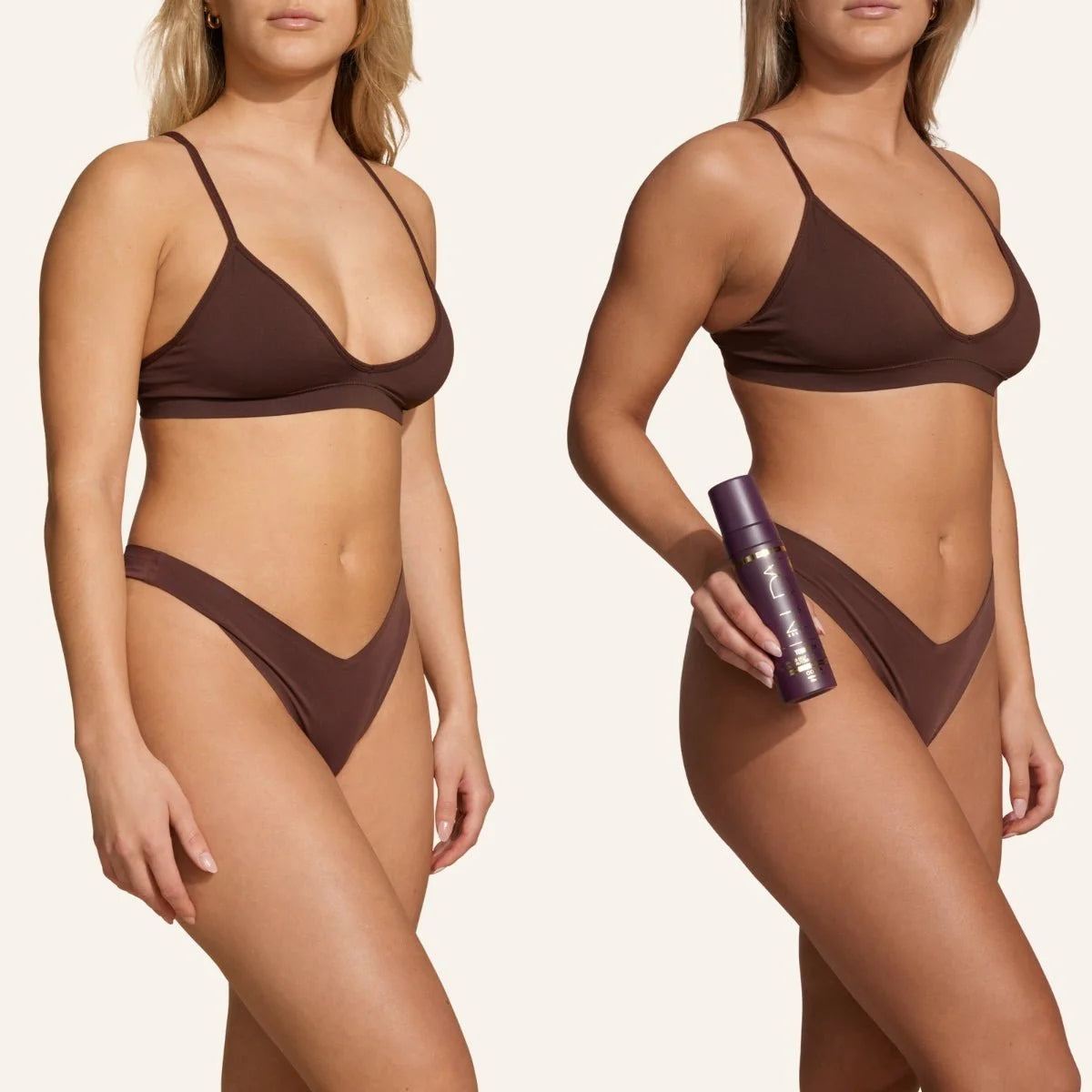 Nuda- Mousse autobronzante express TONEFOAM (Violette)