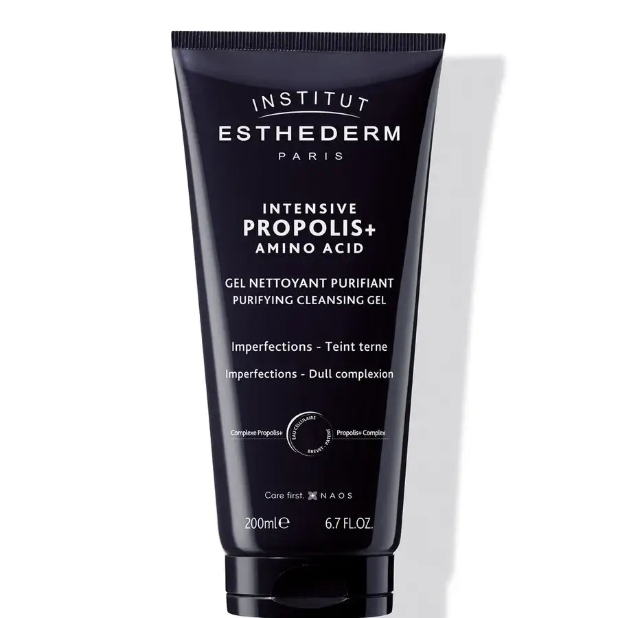 Esthederm Intensive Propolis+ Amino Acid Purifying Cleansing Gel for blemished skin, 200ml tube.