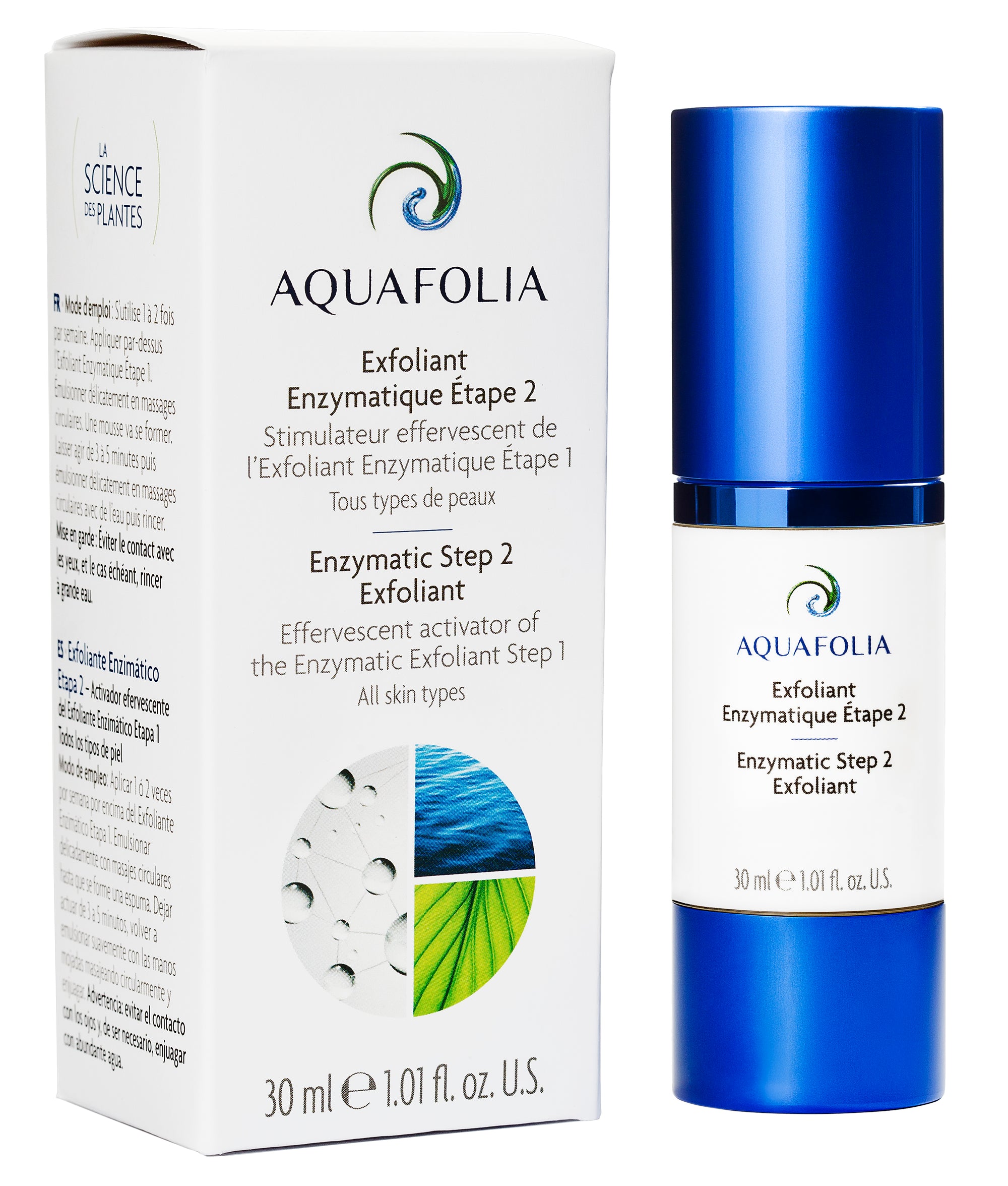 Aquafolia- Exfoliant Enzymatique Étape 1 & 2 - Produits pour tous