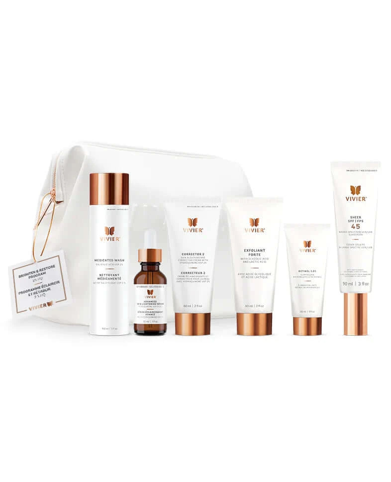 Vivier- Programme éclaircir et rétablir (2 % HQ) + 25% RABAIS SUR PEELING JESSNER