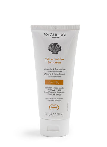 Vagheggi- Crème solaire minérale et translucide FPS 30